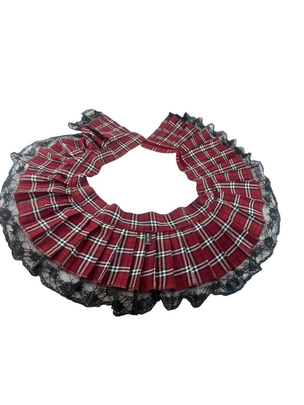 Y2K Schoolgirl Teachers Pet Micro Mini Pleated Red Plaid Grunge Skirts Queen sz